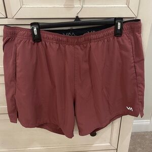 Men’s RVCA Yogger Jogger Athletic Shorts Maroon/Burgundy (XL) 5 inch